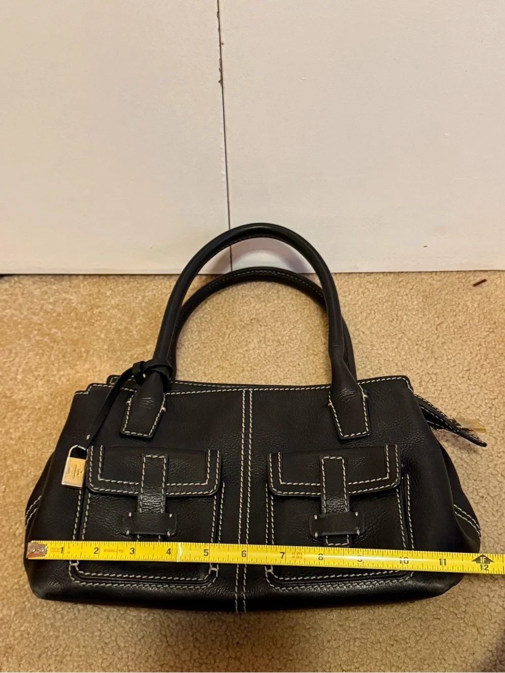 Authentic Loro Piana Made in Italy Leather Handbag - Picture 8 of 16